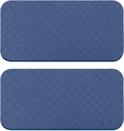 Yoga Kniebeschermer Kussen - Pilates Elleboog Steun - Fitness Training - Hygiënische Antislip - 34x17x1 cm - Blauw