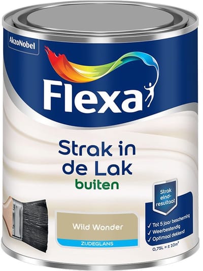 Flexa - Strak In De Lak Buitenlak Zijdeglans - Wild Wonder - Mengverf - 750 Ml