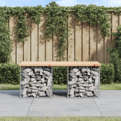 vidaXL - Tuinbank - Schanskorfontwerp - 103x44x42 - cm - massief - grenenhout