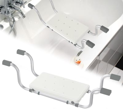 Badkuipstoel - Badplank - Veilig Binnen - Verstelbaar - 72-82 cm - Wit