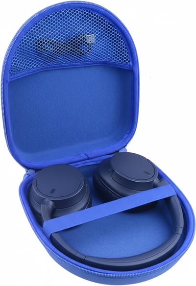 Duurzame Beschermcase voor Draadloze Bluetooth Hoofdtelefoons - Geschikt voor WH-CH720N, WH-CH520, WH-XB910N en meer (Blauw)