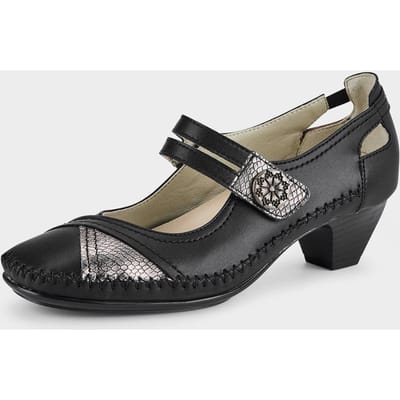 Elegante pumps met gespje - zwart - Gr. 41 van Goldner Fashion