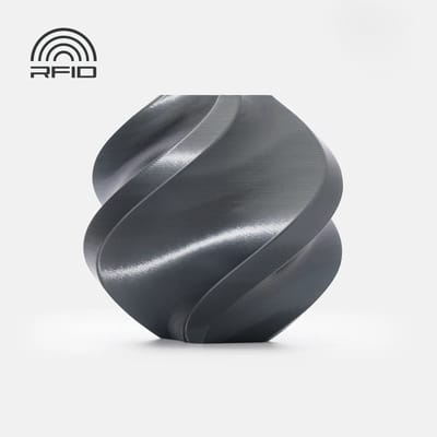 Bambu Lab PLA Silk+ - Titan Gray Met Spoel - 1.75mm - 1kg