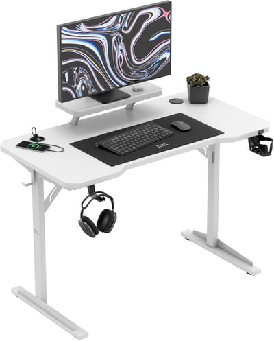 Mark Adler Leader 5.1 - Computerbureau - met plank - met 5V USB-oplader - Wit