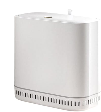 Prullenbak met deksel - Afvalbak Toilet - Geurloos Afval Beheren - Smal Ontwerp - 29 x 15.5 x 28.5 cm