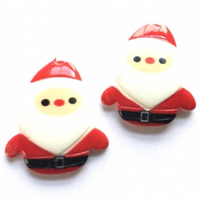 Kerstman- clip oorbellen- geen gaatje- Charme Bijoux