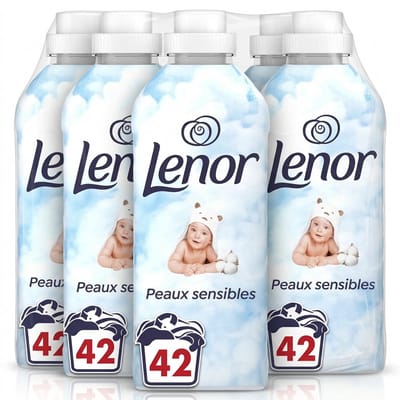 Lenor Caresse Sensitive Wasverzachter - Hypoallergeen - Voordeelverpakking 6 x 40 wasbeurten
