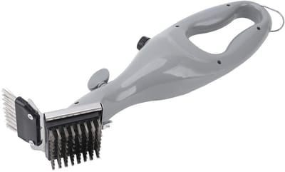 Allecto - Stoomgrillborstel - Roestvrij staal - Efficiënte reiniging - 40 cm - Voor staal en gietijzer - Geschikt voor keramische grills