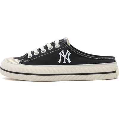 MLB Playball Mule Half Instapper Trendy Antislip Slijtvast Lichtgewicht Lage Top Canvas Schoenen Unisex Sneakers Zwart 3AMUUA11N-50BKS 38 black