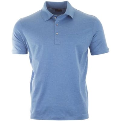 Paul & Shark Polo Silver Collection Double Mercerised Cotton Jersey Blue Bonnet / male