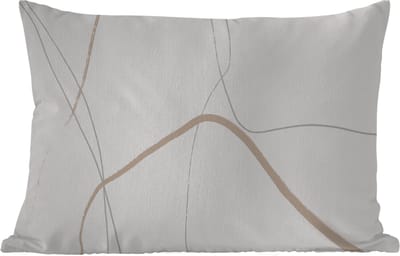 Buitenkussens - Tuin - Abstract - Minimalisme - Line art - 50x30 cm