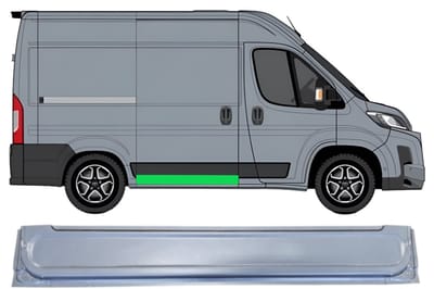 Schuifdeur reparatiepaneel binnen voor Toyota Proace Max 2024- / Rechts