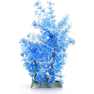 Aquarium Onderwater Kunstmatige Plastic Waterplant Landschap Paars Wit Watergras voor Vissen white