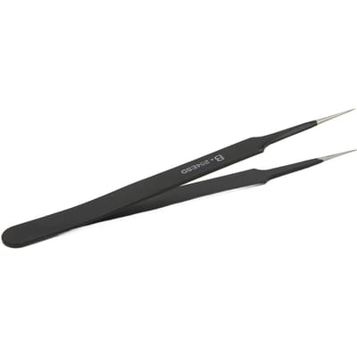 BEST B204ESD Pincet met platte punt Geavanceerd Antistatisch Zuurresistent Gehard Precisiepincet gray