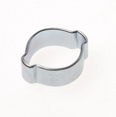 Mega Dubbel oor klem staal gegalvaniseerd 13 mm x 15 mm 7,5 mm, per 10 stuks