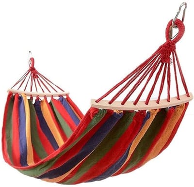 Draagbare Hangmat - Schommelstoel Outdoor - Ontspannen in de natuur - Ultralicht en kreukvrij - 200 x 80cm - Rood