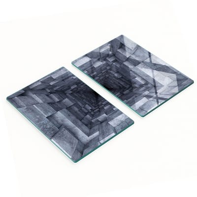 Multifunctionele decoratieve glazen panelen met printtunnel 2x40x52 cm