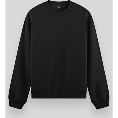 Heren Effen Rundhals Sweatshirt
