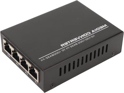 Glasvezelconverter - Mediabridge Transceiver - Netwerk Uitbreiden - Gigabit SFP Poort - 25km - Zwart