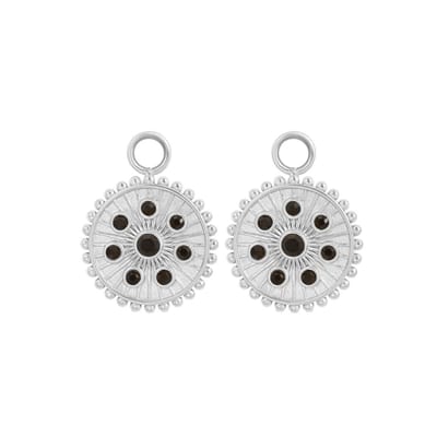 iXXXi Jewelry-Midnight Black Diamond-Zilver-Dames Oorbellen-One-Size