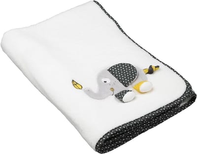 Baby Deken - Baby Plaid - Warm en Zacht - Elegant Ontwerp - 75x100cm - Wit