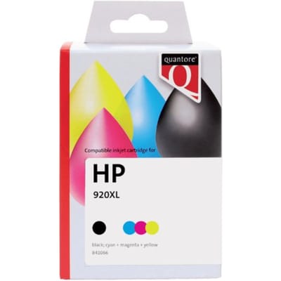 Inktcartridge Quantore alternatief tbv HP CH081AE 920XL zwart + 3 kleuren
