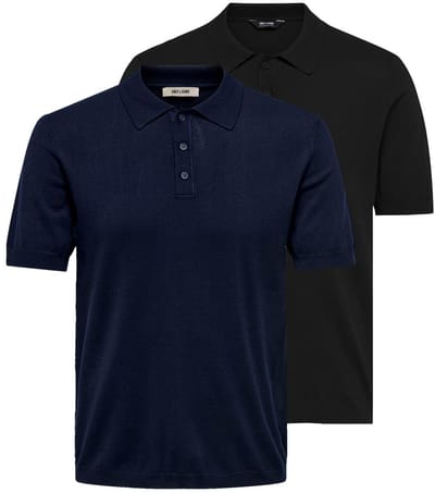 Only & Sons Heren poloshirt 2 pack Wyler