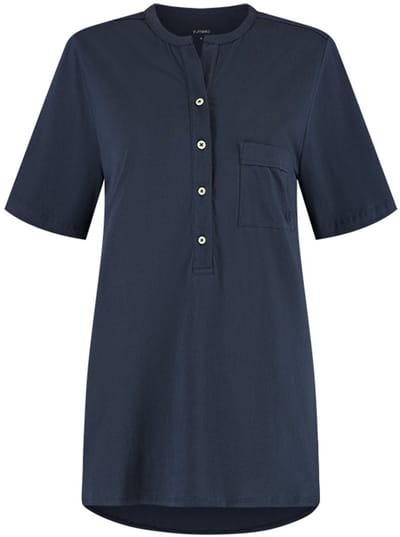 Yumeko pyjama t-shirt dames jersey midnight blauw l