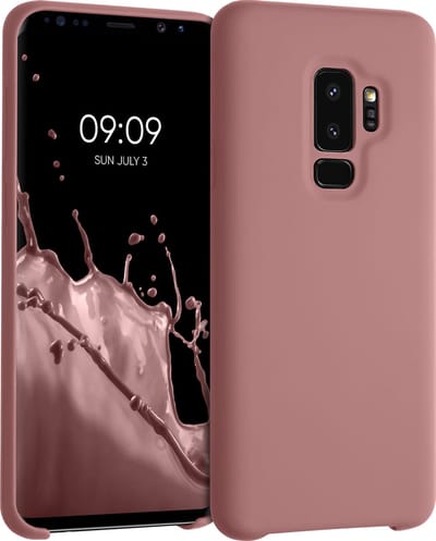kwmobile telefoonhoesje geschikt voor Samsung Galaxy S9 Plus - Hoesje met siliconen coating - Smartphone case in winter roze