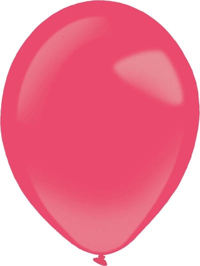 Amscan Ballonnen Metallic 35 Cm Latex Rood 50 Stuks