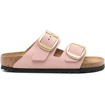 Dames muiltjes Birkenstock Arizona Big Buckle Nubuck Leather