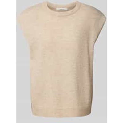 SELECTED WOMEN Slflulu Sl Knit Vest Truien & vesten Dames - Sweater - Hoodie - Vest- Ecru - Maat L