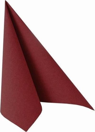 50 Servetten ROYAL Collection 1/4 vouw 40 cm x 40 cm bordeaux