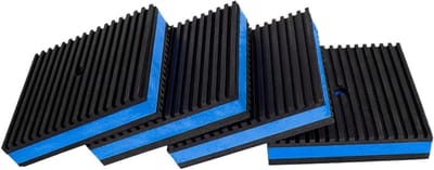 Wasmachine Trillingsdempers - Antislip Matten - Apparaten Stabiliseren - Vochtbestendig Rubber - 11 x 11 x 9 cm - Zwart