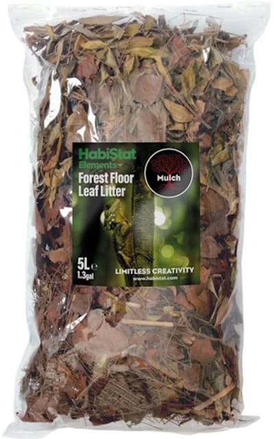 HabiStat Bladstrooisel Forest Floor bosbodem | 5 liter natuurlijk terrariumsubstraat