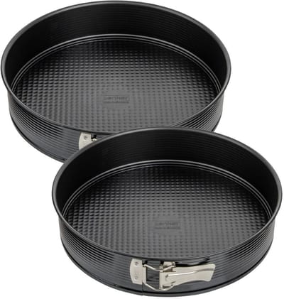 Set van 2 springvormen met scharnier 28 cm Zenker Black Metallic