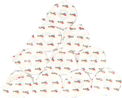 FLWR - Labelprintrol / 99010 / 10-pack smal Wit - geschikt voor Dymo