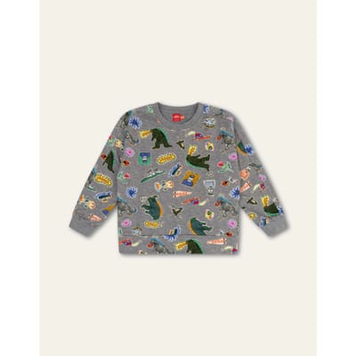 Oilily Hanz Sweater- maat104/4yr Forged Iron