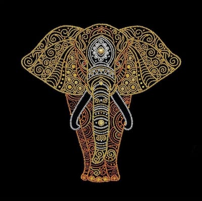 MiniArt Crafts, Golden Elephant, 40x40cm (nivo: standaard)