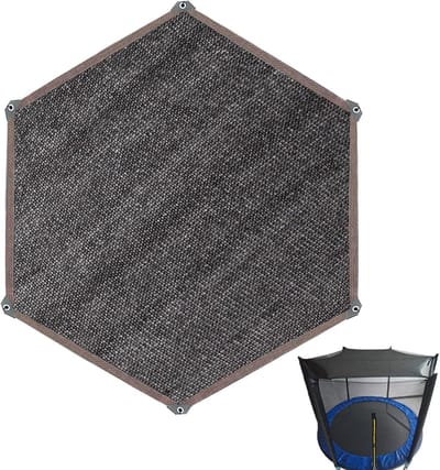 Trampolinehoes - Trampoline dak - Bescherming buiten - Waterdicht en UV-bestendig - 366 cm diameter - Zwart
