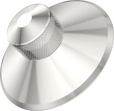Vinyl Schijfgewicht Glansstabilisator voor Platenspelers - 380 g Roestvrijstalen Stabilisator met Zachte Bekleding
