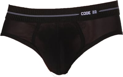 CODE 22 Sheer Mesh Brief Black - MAAT XL - Erotisch Heren Ondergoed - Slip voor Man - Sexy mannen Slip