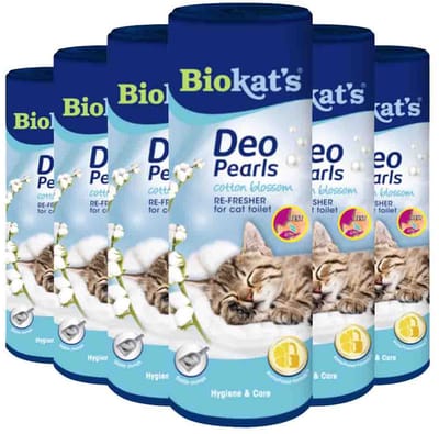 6x Biokat's Deo Pearls Cotton Blossom 700 gr