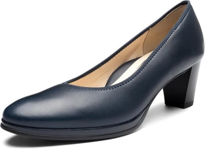 Elegante Dames Pumps Zwart Lakleren Look