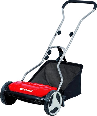 Einhell Kooimesmaaier GE-HM 38 S-F - Maaibreedte: 38 cm - Aanbevolen gazonoppervlakte: tot 250 m² - 26 L opvangbak - Maaihoogte: 13-38 mm