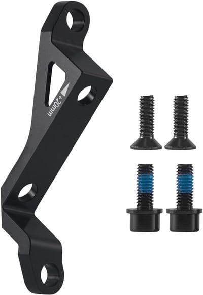 Schijfremadapter Fiets - Montagekit Rotor - Fiets Upgrade - Lichtgewicht Aluminium - 74mm naar 34mm - Zwart