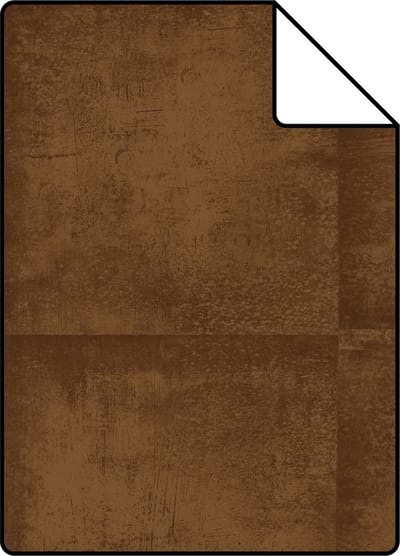 Proefstaal Origin Wallcoverings behang effen glanzend koper bruin - 26,5 x 21 cm - 326312-S