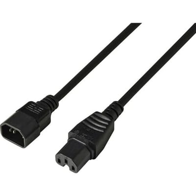 Sygonix SY-7154268 Stroom Netkabel Zwart 3.00 m