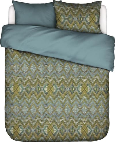 ESSENZA Fabienne Dekbedovertrek Olive - Tweepersoons – 200x220 cm + 2 kussenslopen 60x70 cm