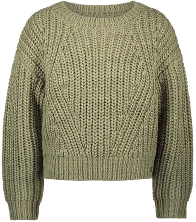 Like Flo - Djuna Flo girls heavy knit army - Army - Maat 104